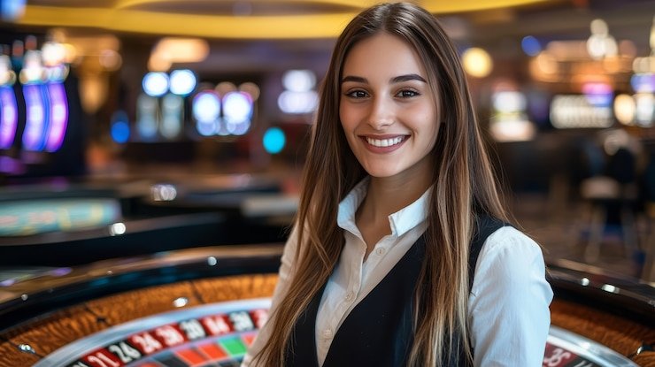 Aplikasi mobile nami555 menampilkan meja dealer langsung dengan streaming berkualitas tinggi